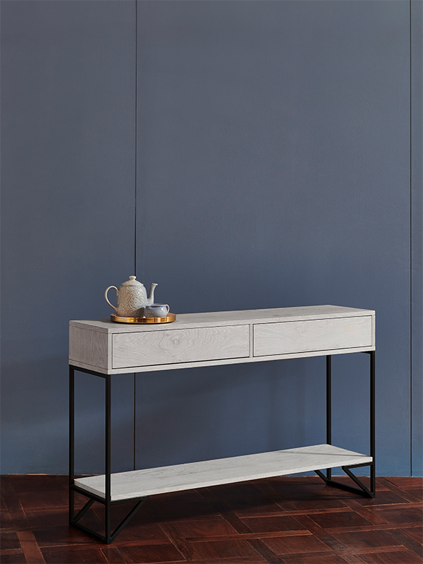 Cato Console Gray Veneer